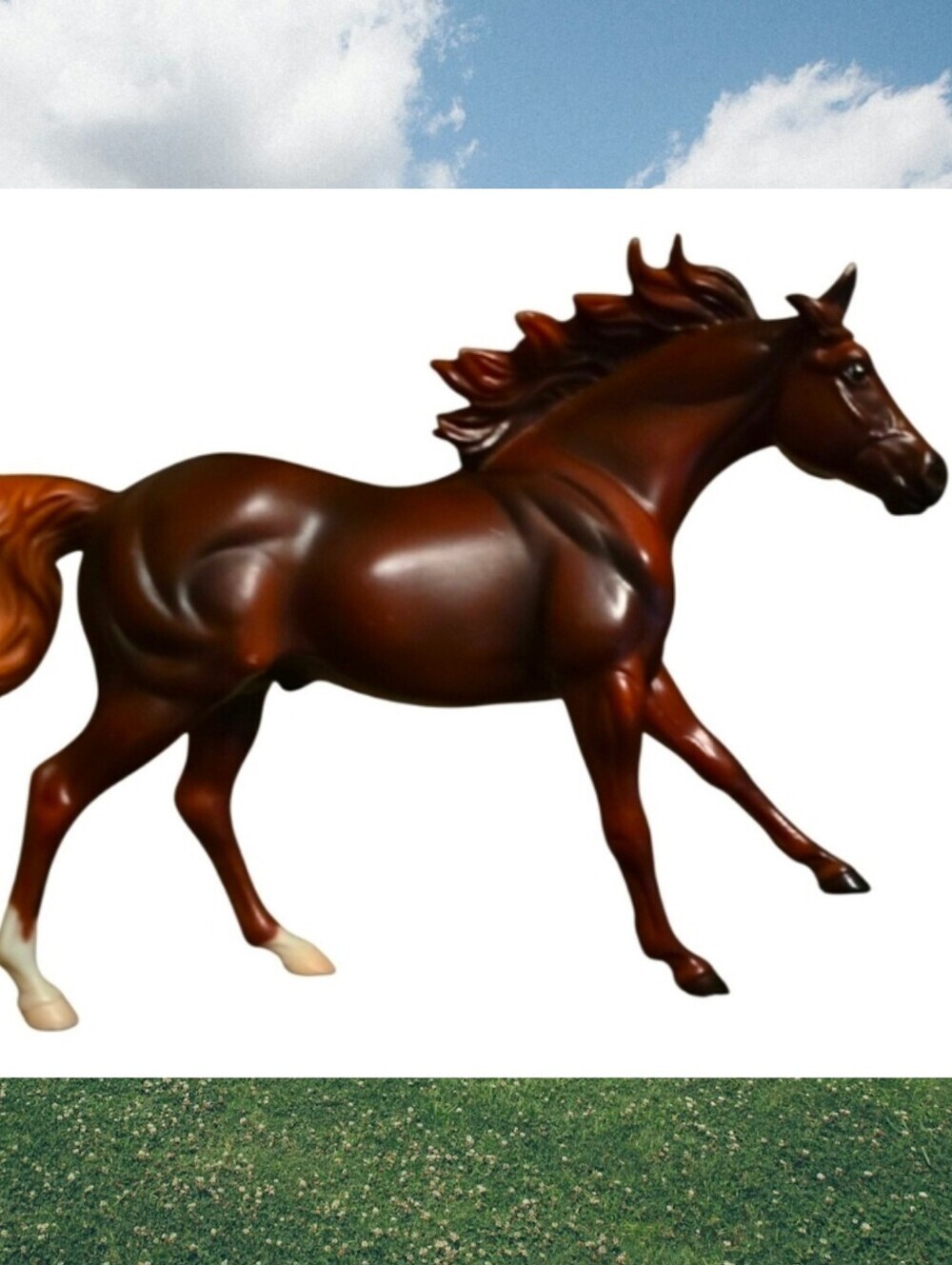 Breyer Horse Brown Horse Stalluon Figurine Retired Small